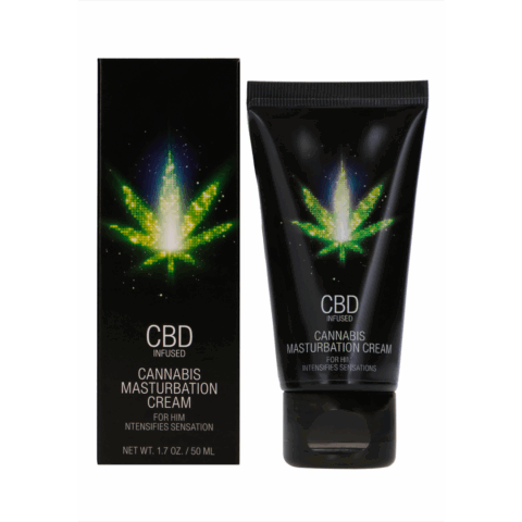 CBD Cannabis Masturbatiecrème voor Hem - 2 fl oz / 50 ml