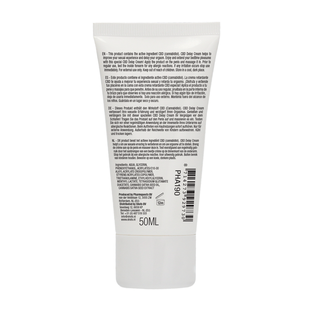 Natuurlijke CBD - Vertraging Crème - 2 fl oz / 50 ml - Afbeelding 3