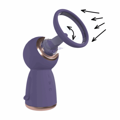 Exquisite - Oplaadbare Vulva en Borst Pomp - Paars