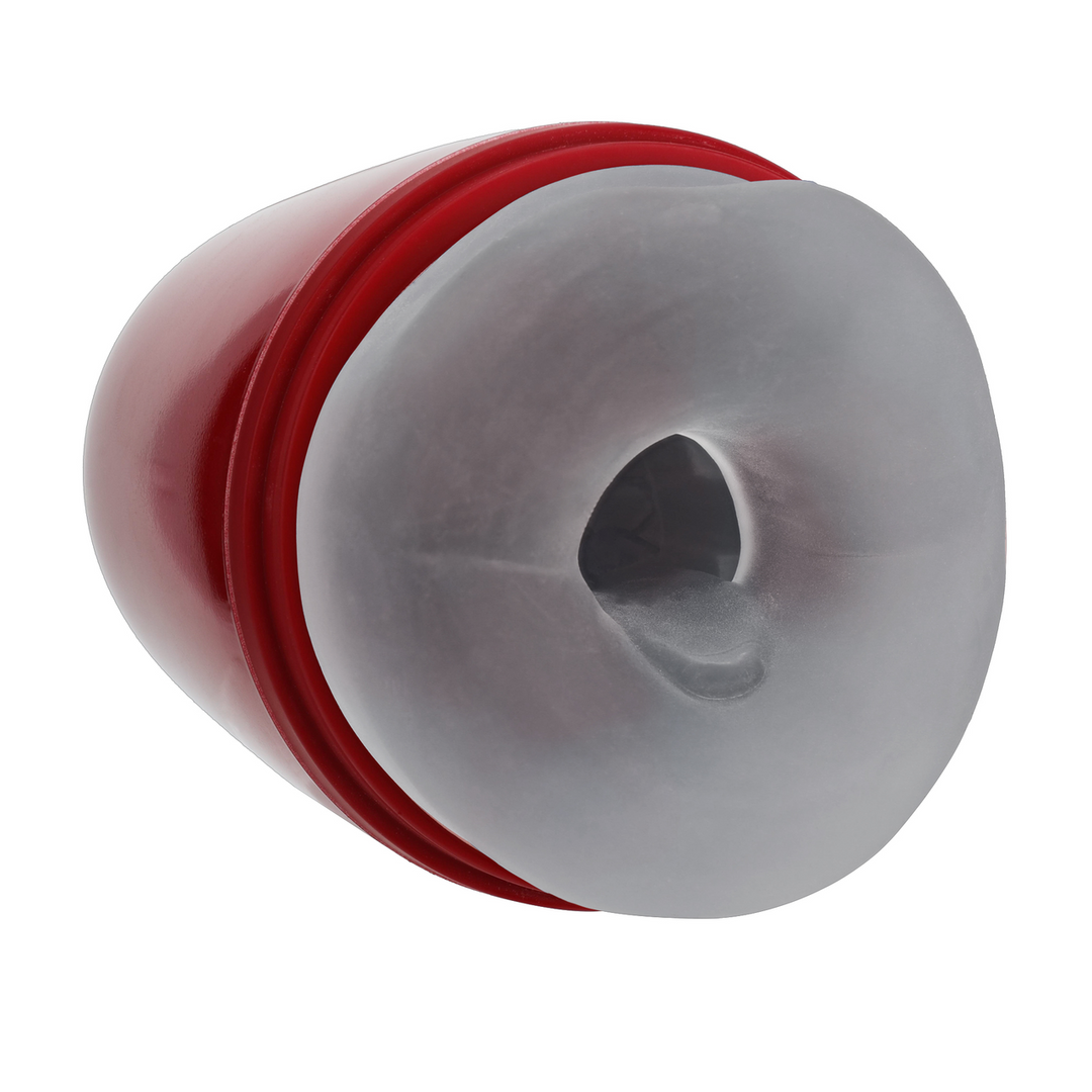 Pulsar - Negatieve Druk Zuig- en Trillingsmasturbator Pomp - Metallic Rood - Afbeelding 3