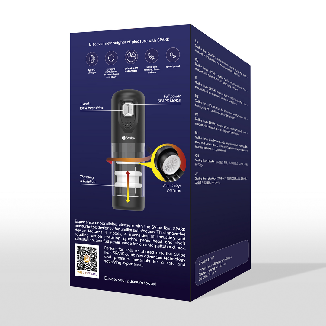 Ikon SPARK - Duwende en Draaien Masturbator - Transparant - Afbeelding 3