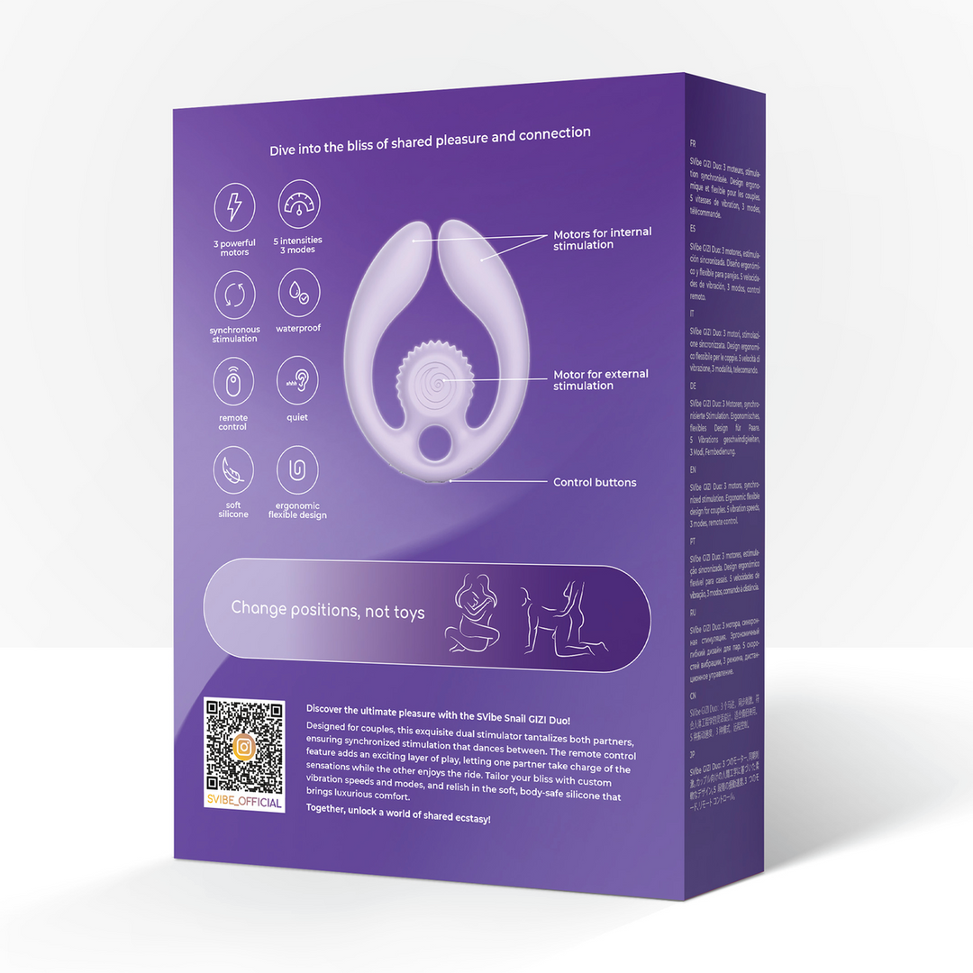 GIZI Duo - Dual Couples Stimulator - Lila - Afbeelding 3
