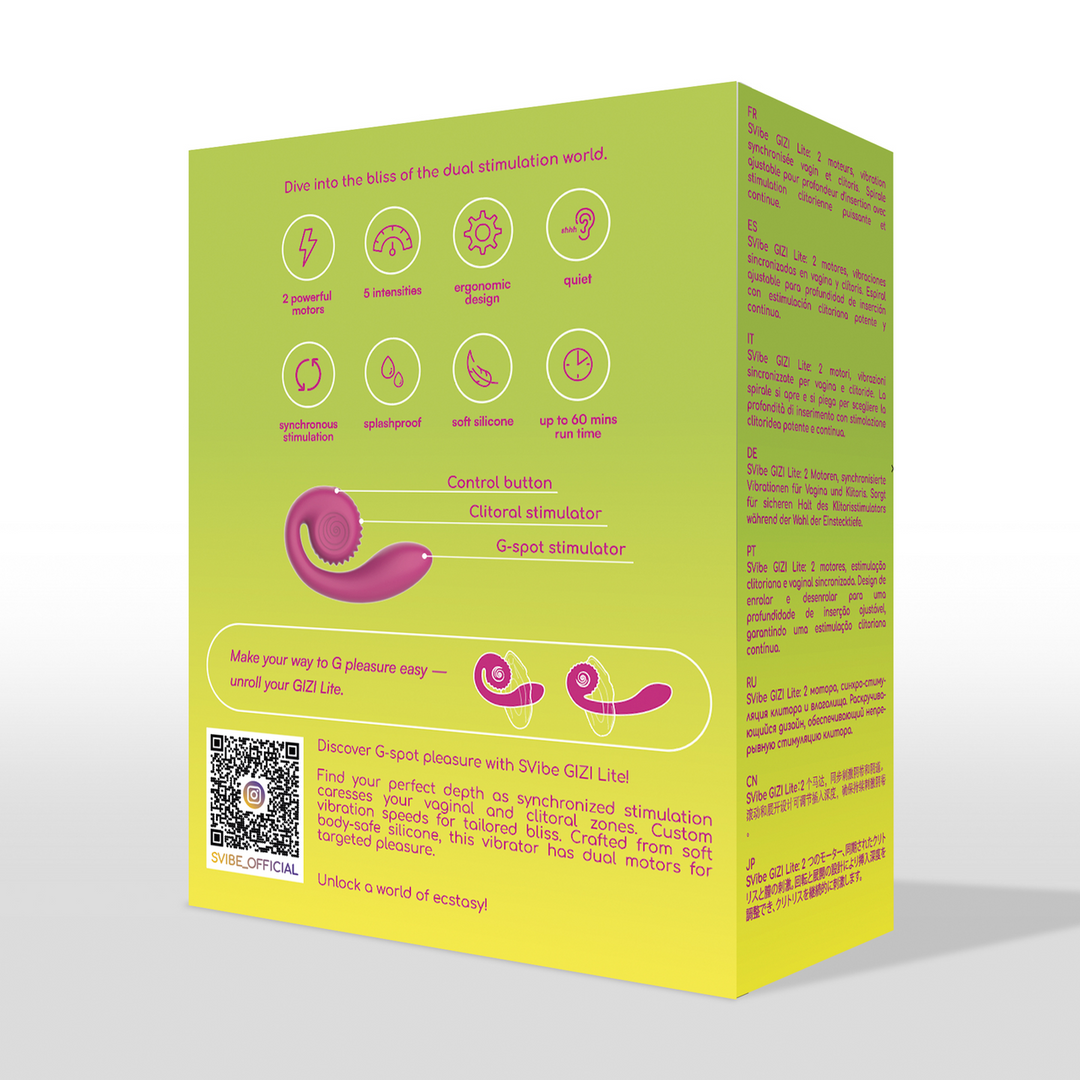 GIZI Lite - Dual G-Spot Stimulator - Zoete Dragonfruit - Afbeelding 3