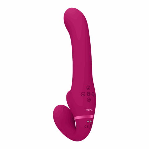 Ai - Dual Vibrating  Air Wave Tickler Strapless Strapon