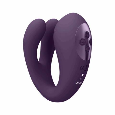 Yoko - Triple Action Vibrator Dual Prongs met Clitoral Pulse Wave