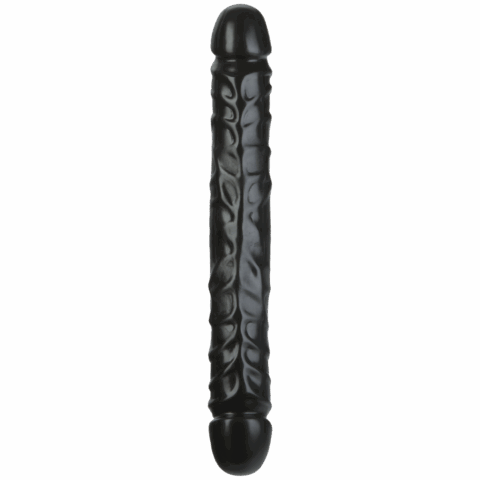 Jr. Veined Double Header - Dildo met Dubbele Einden - 12 / 30 cm