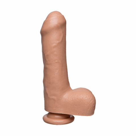 Ongeknipt D - Realistische FIRMSKYN Dildo met Ballen - 7 / 18 cm