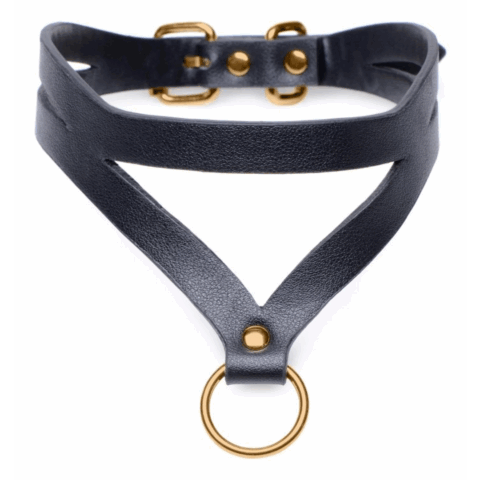 Bondage Baddie - Halsband met O-Ring