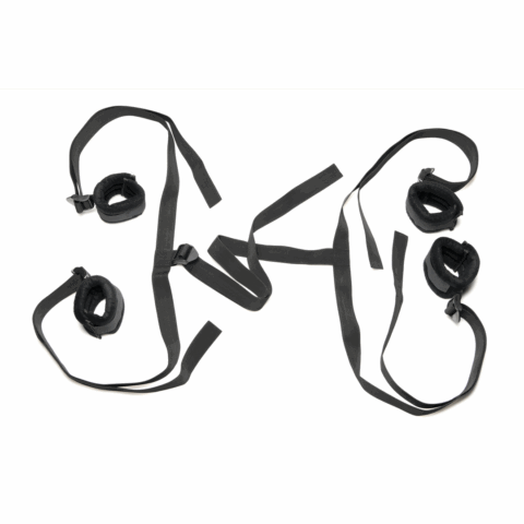 Lover's Bed Restraint System - Zwart