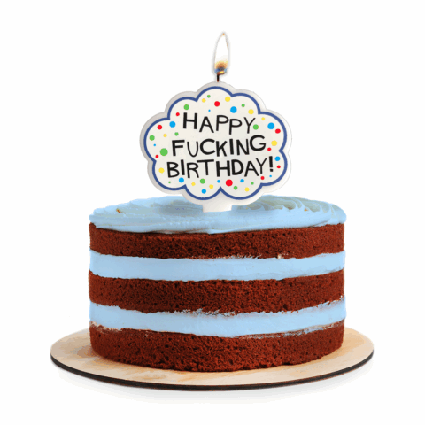 X-Rated Verjaardag - Kaars