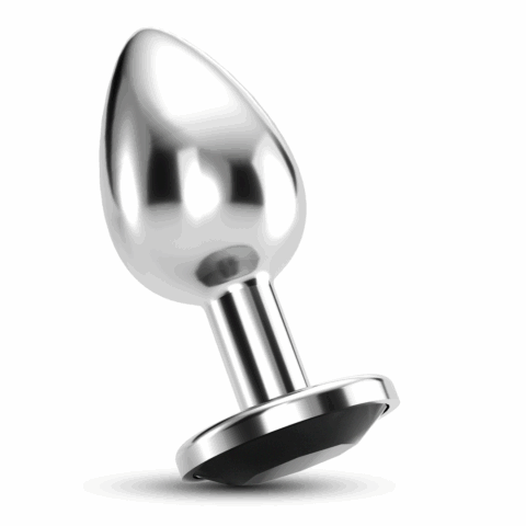 Bijou - Anale Sieraad Plug - Groot - Zwart