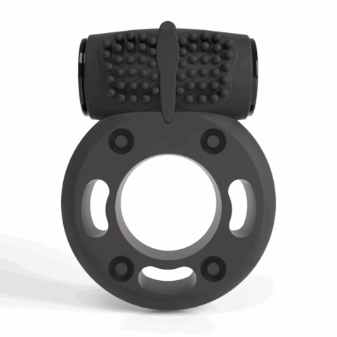 Booster - Cockring met Vibrerende Bullet - Zwart