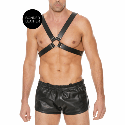 Leren Harnas met Grote Gesp - Eén Maat