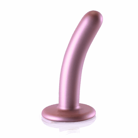 Smooth Silicone G-Spot Dildo - 5'' / 12 cm - Roségoud