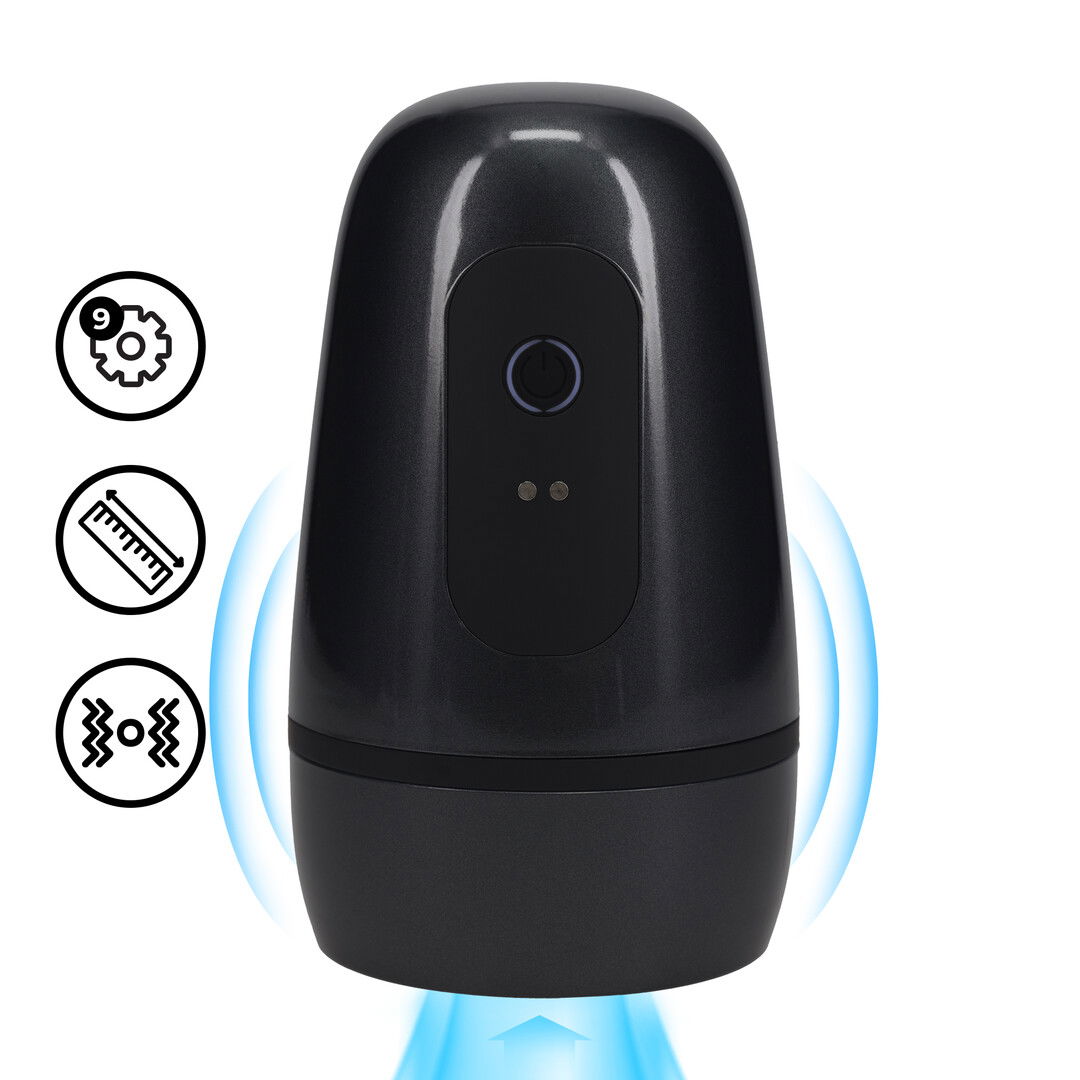 Pulsar - Negative Pressure Suction and Vibration Masturbator Pump - Gun Metal