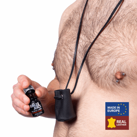 Leren Portemonnee voor Aroma - Zwart