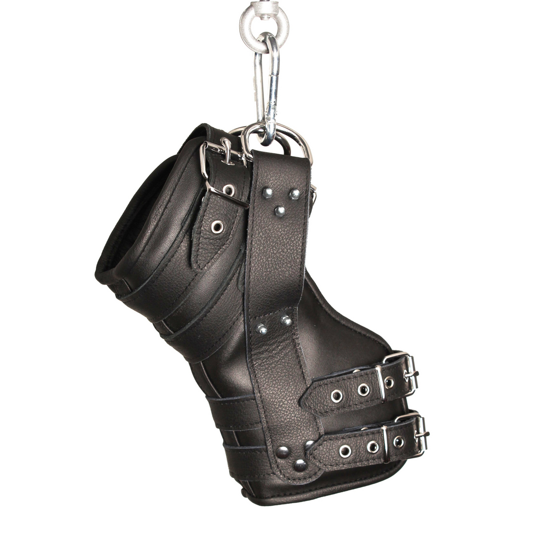 Deluxe Set van 2 Leren Beenhangers - Zwart - Afbeelding 3