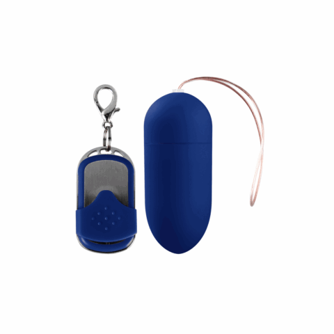 Vibrerende Ei met 10 Snelheden en Afstandsbediening - L - Blauw