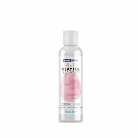4 in 1 Playful Flavors - Lubricant with Cotton Candy Flavor - 1 fl oz / 29,5 ml