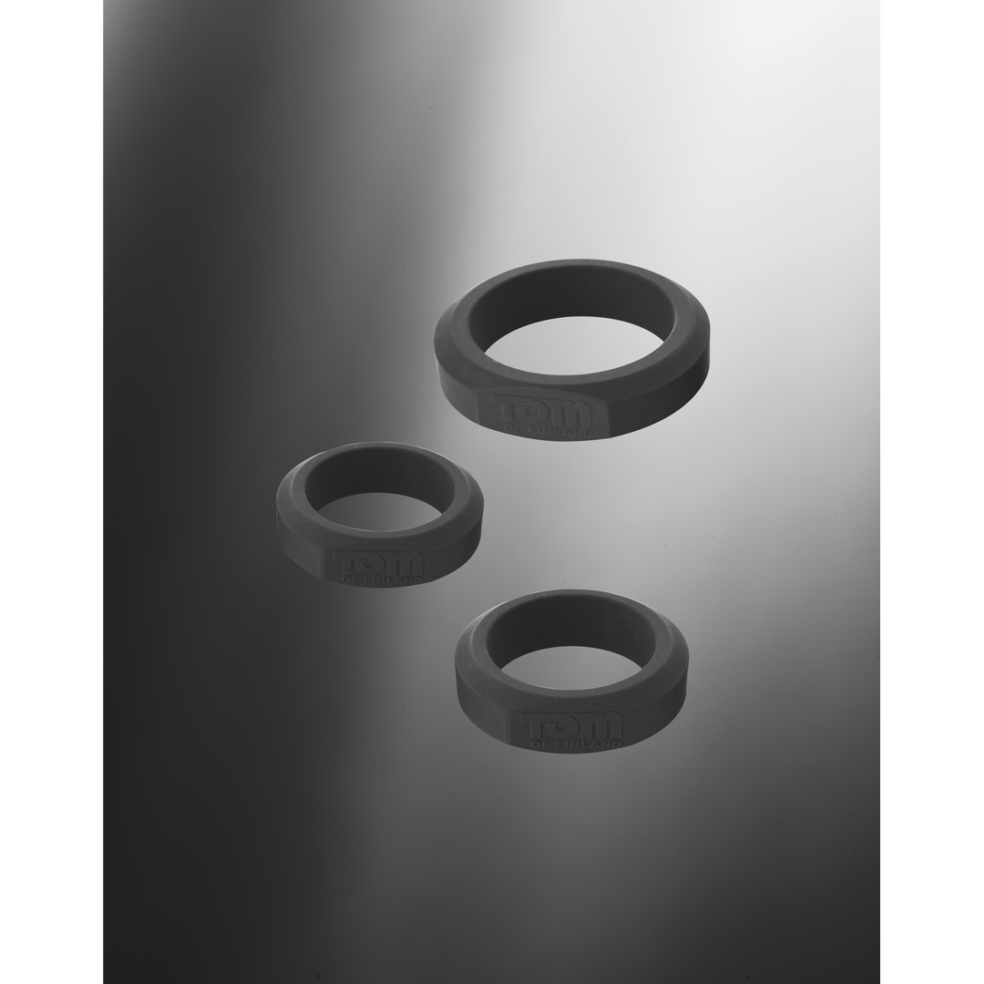 3-delige silicone cockring set - Afbeelding 3