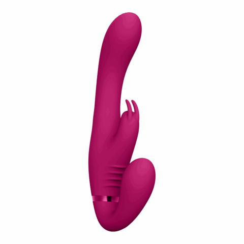 Suki - Vibrerende Strapless Strap-on Rabbit - Roze