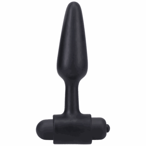 Vibrerende Butt Plug - 4 / 10 cm - Zwart