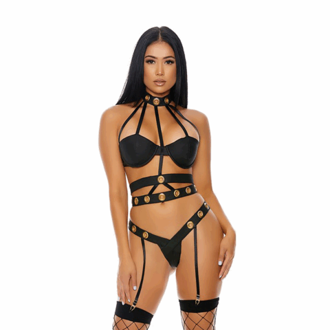 Verleidelijke Kooi - Lingerieset - XL