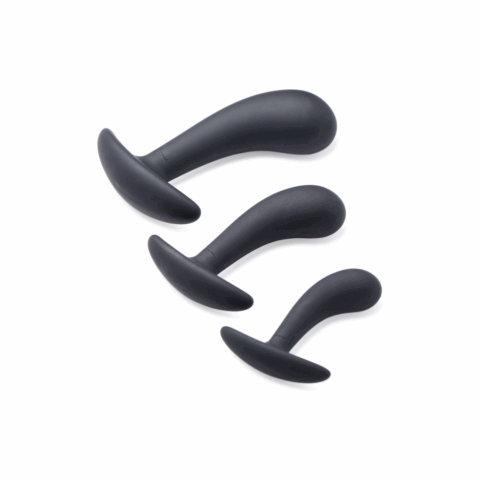Dark Delights - 3 Delige Gebogen Anale Trainer Set