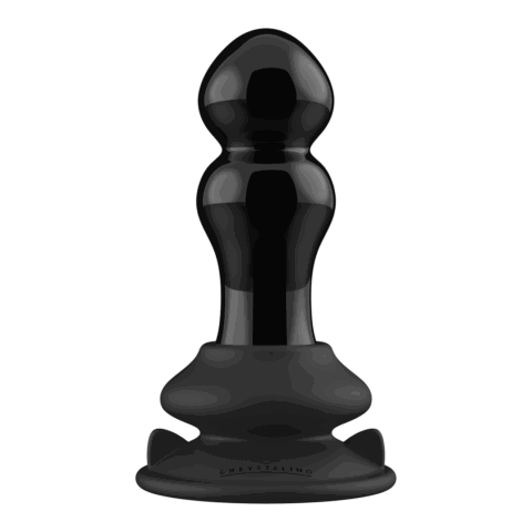 Rimly - Vibrerende Glazen Buttplug met Zuignap