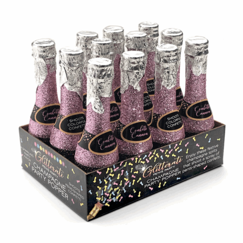 Glitterati - Champagne Confetti - Display van 12