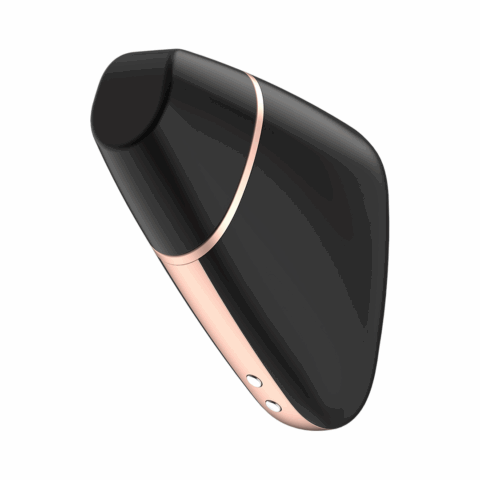 Love Triangle - Luchtpulserende Stimulator en Vibratie - Zwart