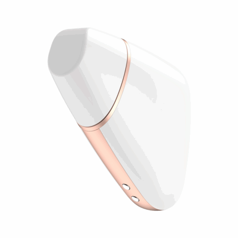 Love Triangle - Luchtpulserende Stimulator en Vibratie - Wit