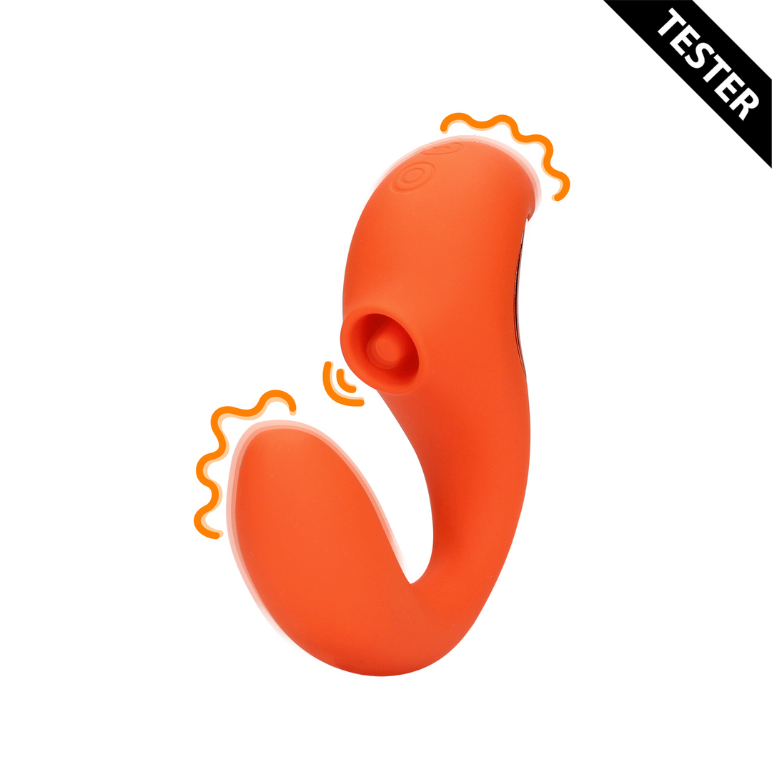 G-Spot Vibrator met Clitorale Pulse Wave - Untamed Orange - Tester