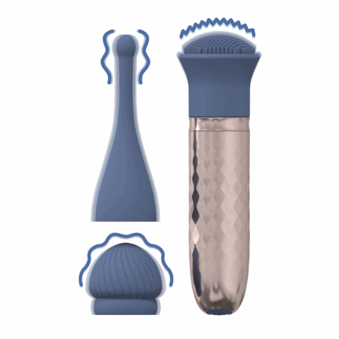 Thrill - Verwisselbare Vibrator - Blauw