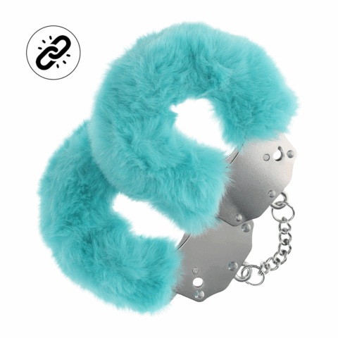 Zware Fluffy Handboeien - Blauw