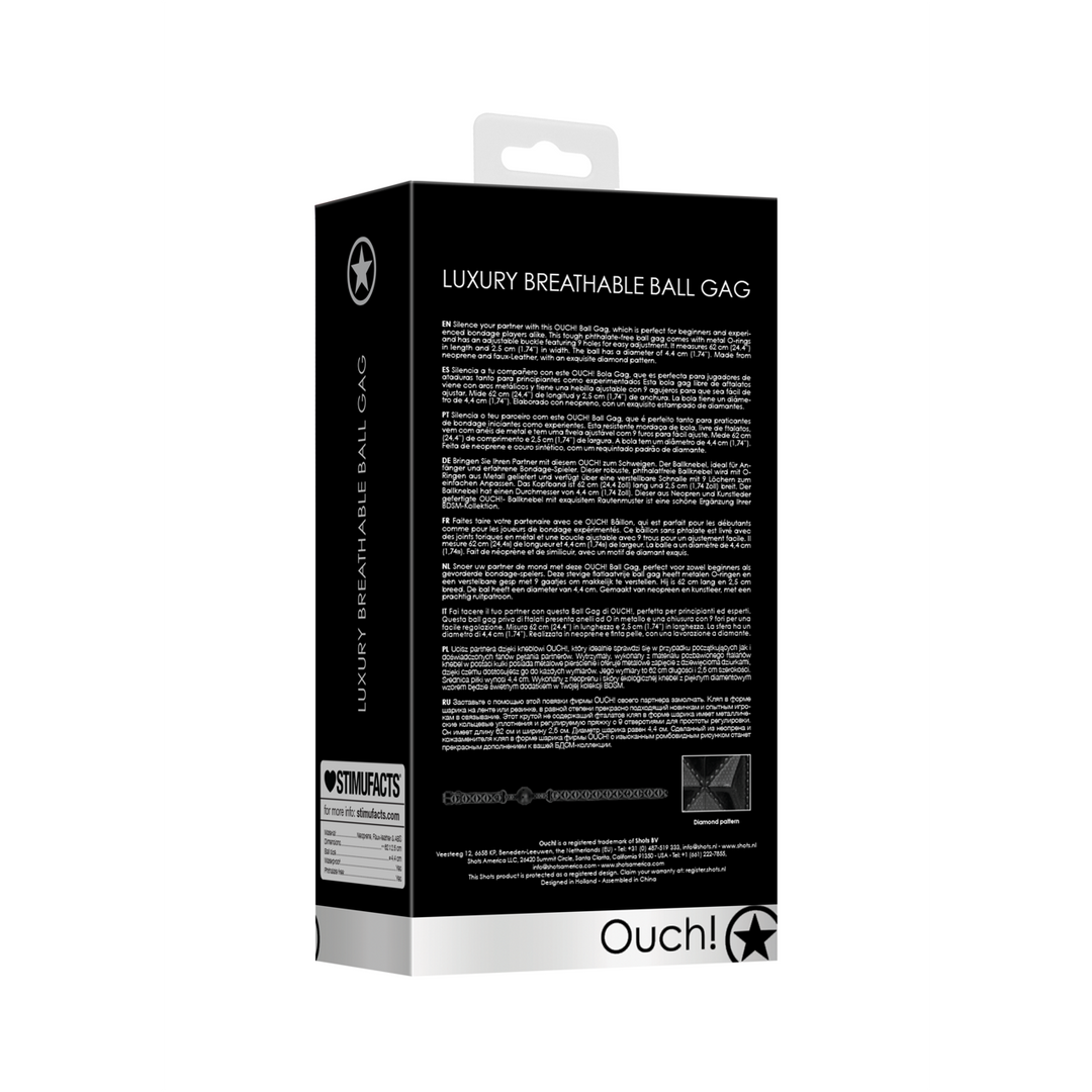 Ademend Ball Gag - Afbeelding 3