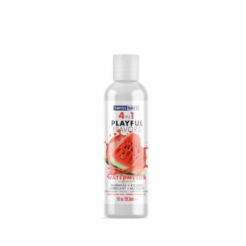 4 in 1 Playful Flavors - Lubricant with Watermelon Flavor - 1 fl oz / 29,5 ml
