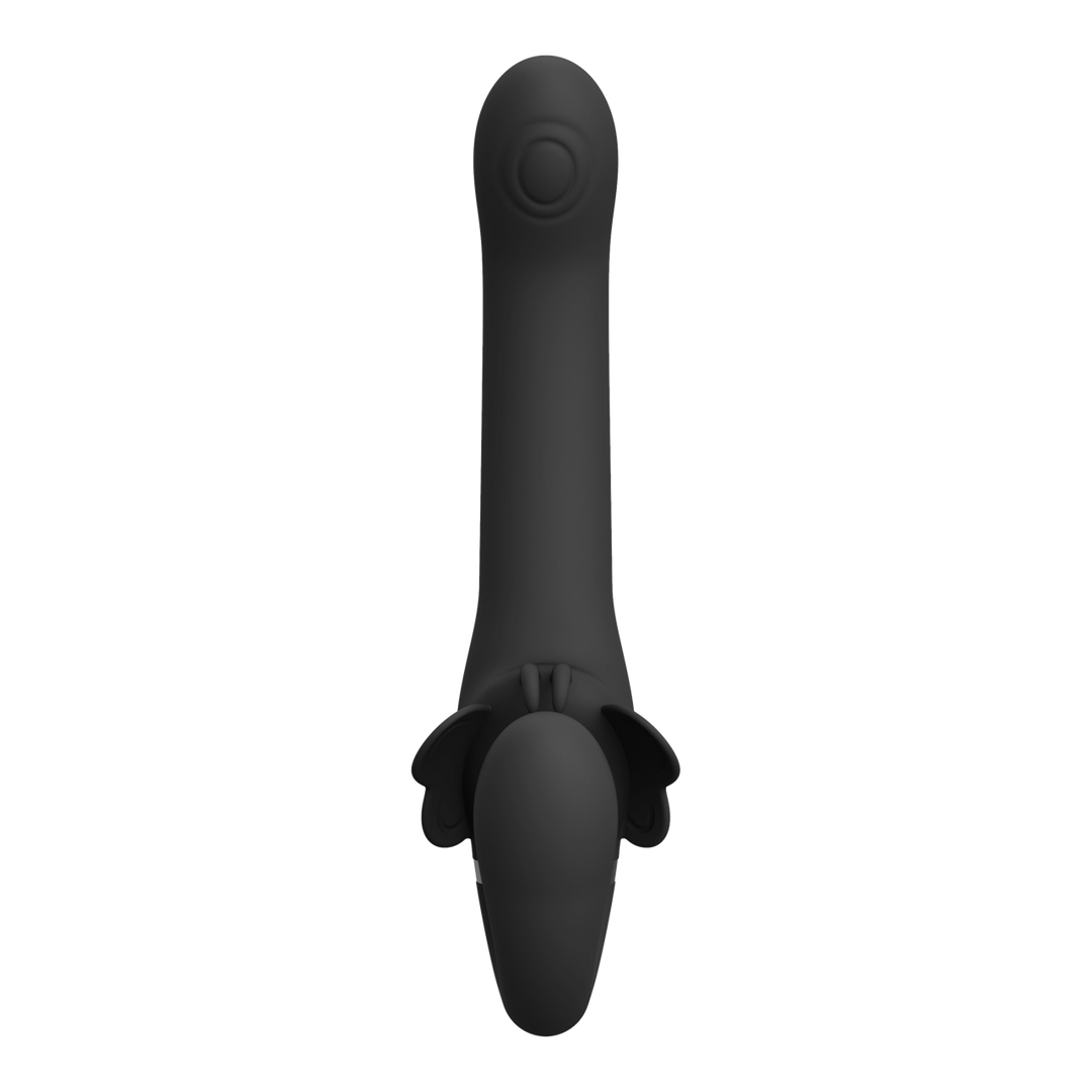 Satu - Pulse-Wave en Vibrerende Strapless Strapon - Zwart - Afbeelding 3