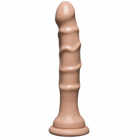 Slimline Dong met Zuignap - 5.5 / 13 cm - Vanille