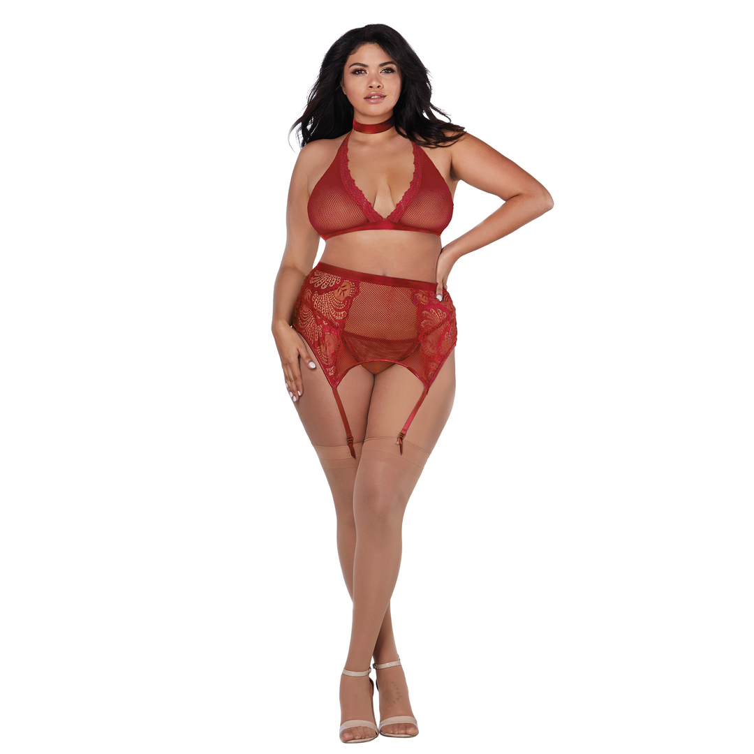 Visnet en Kant 4-delige Set - Plus Size