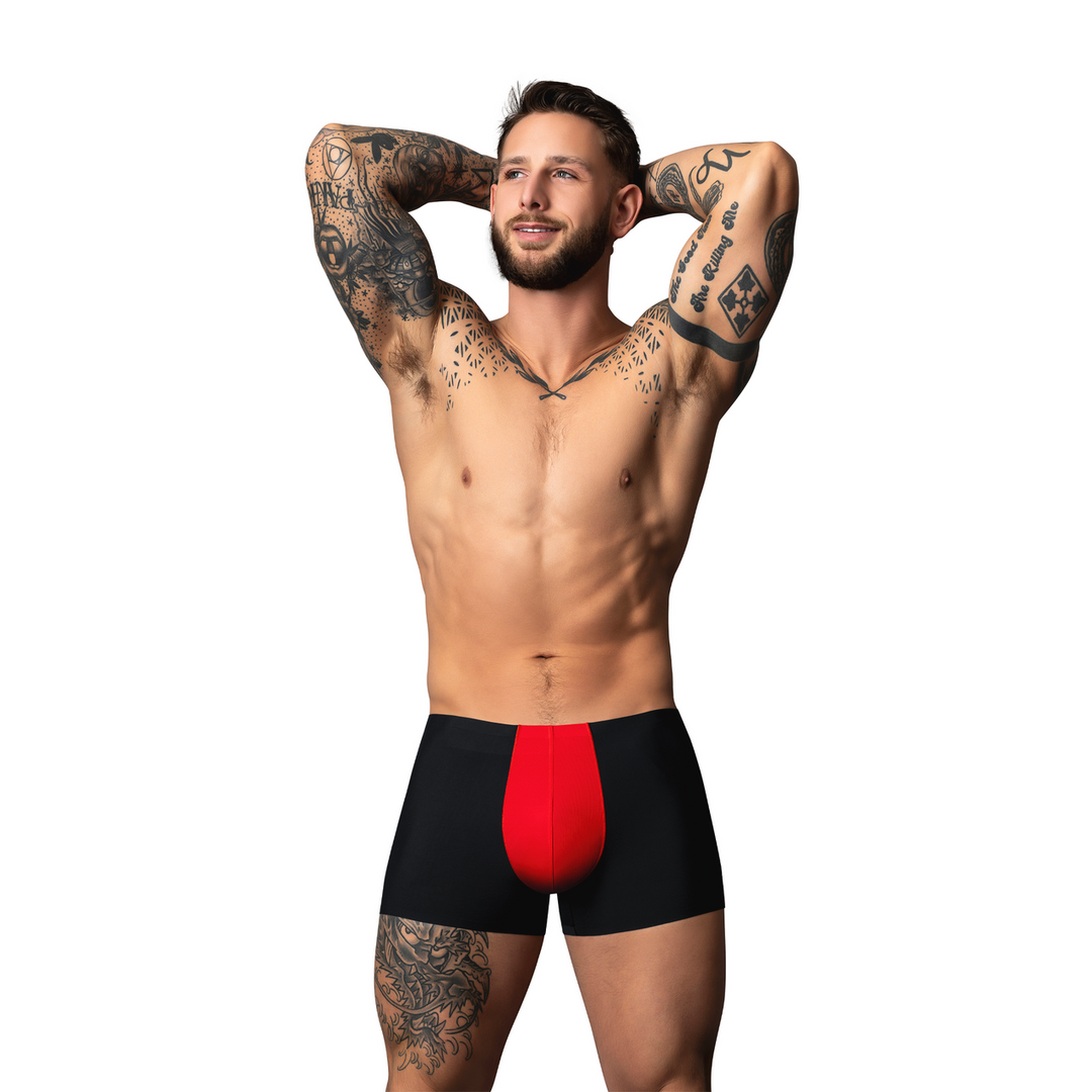 Pouch Short - S - Zwart/Rood - Afbeelding 3
