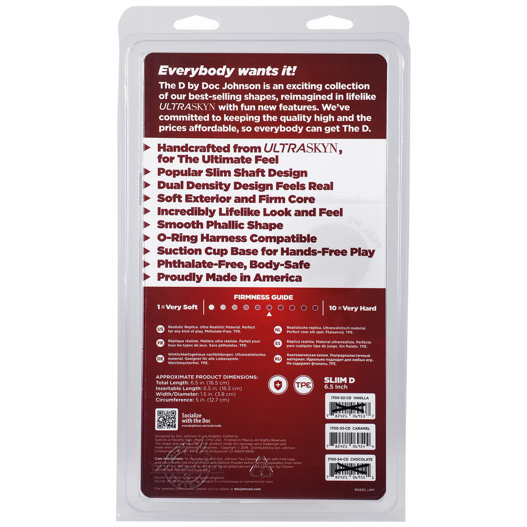 Slim D - Realistic ULTRASKYN Dildo met Ballen - 6 / 15 cm - Afbeelding 3