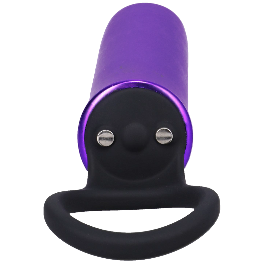 Power Play met Siliconen Grip Ring - Violet - Afbeelding 3