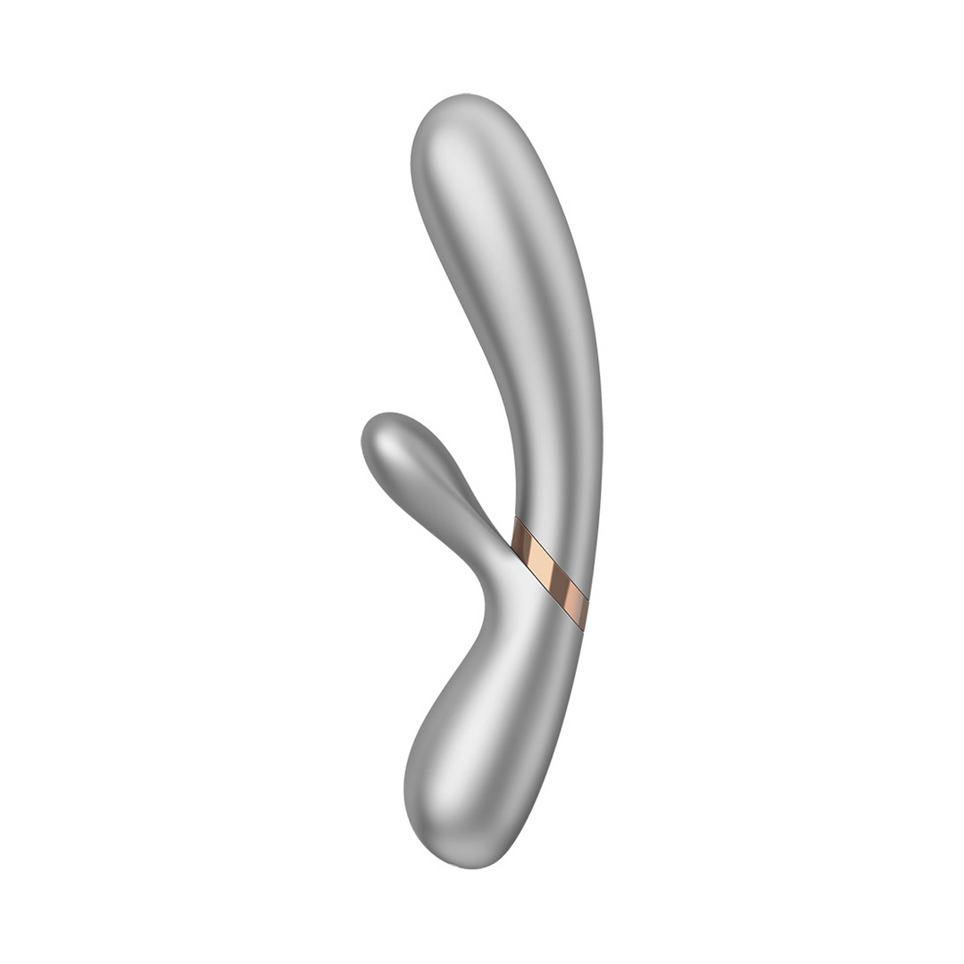 Hot Lover - Verwarmde Konijnen Vibrator - Champagne - Afbeelding 3