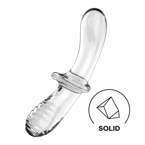 Dubbele Crystal - Glazen Dildo - Transparant