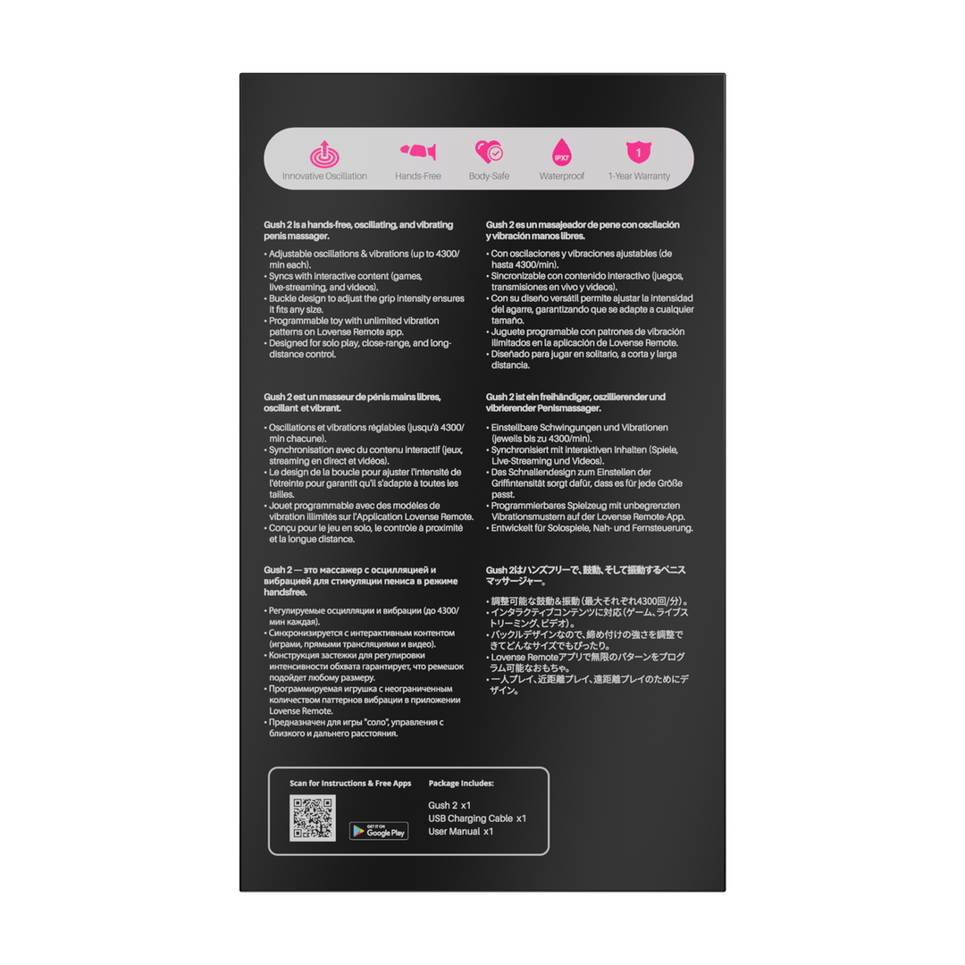 Gush 2 - Vibrerende en Oscillerende Penis Massager - Groen - Afbeelding 3