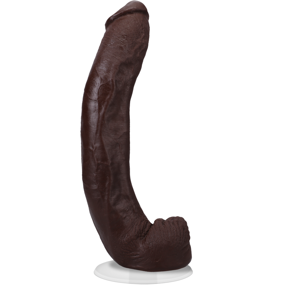 Dredd - Realistische ULTRASKYN Dildo - 13,5 / 34 cm - Chocolade - Afbeelding 3