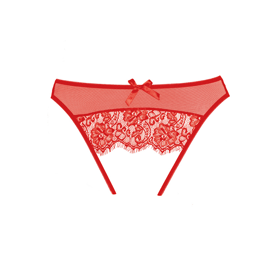 Exposé - Panty - One Size - Rood - Afbeelding 3