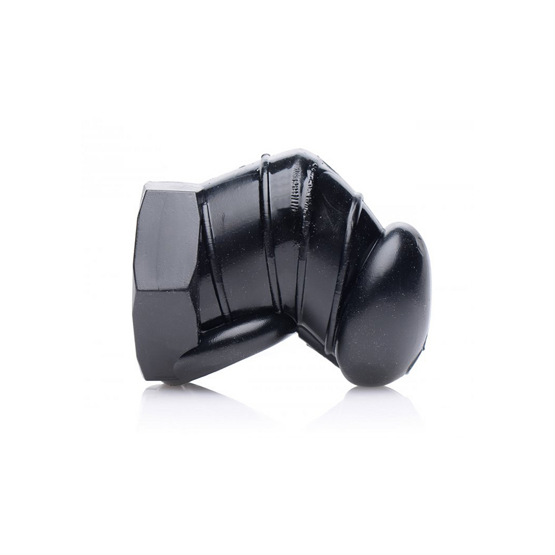 Zwarte Beperkte Chastity Cage met Studs - Afbeelding 3