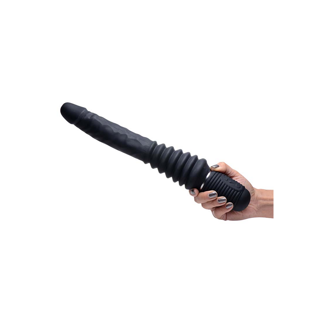 Thrust Master - Vibrerende en Duwende Dildo met Handvat - Afbeelding 3